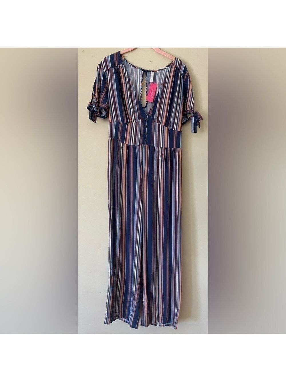 Xhilaration Striped Pantsuit M NWT